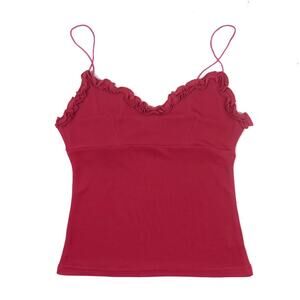 Fairycore cami top pink red